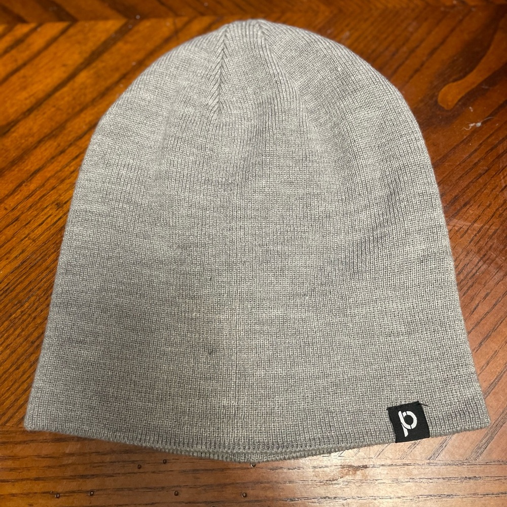 Light Gray Knit Beanie Hat - Performance Brand